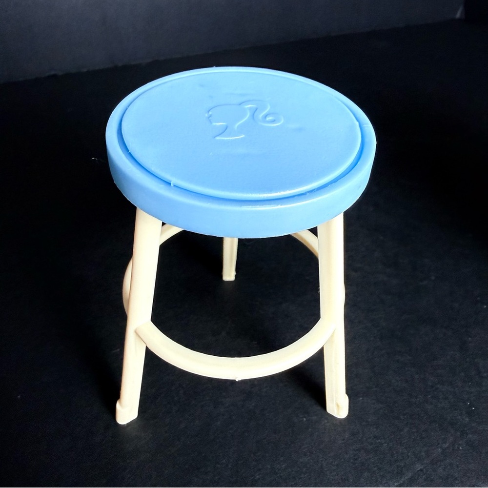 Barbie Medical Doctors Office Blue Stool Mattel Playset Furniture Replacement